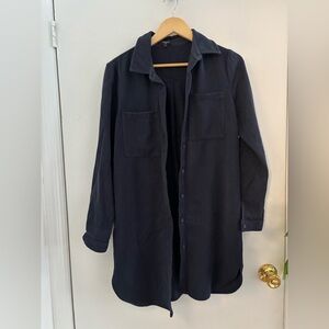 Frnch navy blue shirt dress